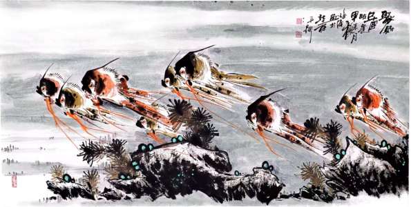 吕俊成开创海洋燕鱼绘画新境(图2)