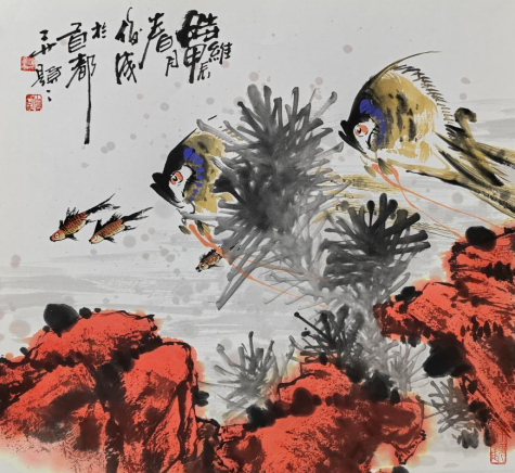 吕俊成开创海洋燕鱼绘画新境(图6)